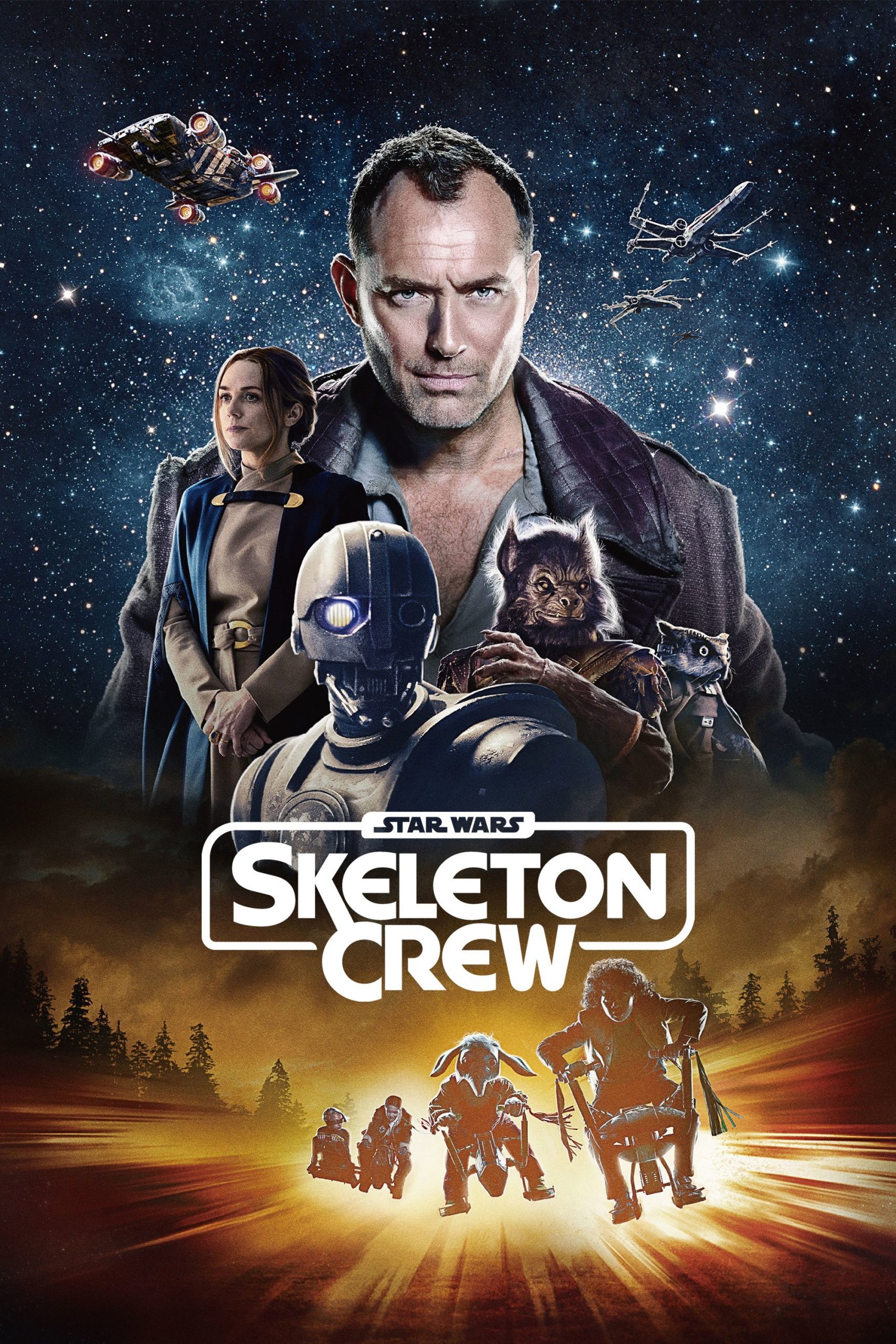 Star Wars: Skeleton Crew (Season 1) WEB-DL [Hindi (ORG 5.1) & English] 1080p 720p & 480p [x264/10Bit-HEVC] | [ALL Episod …